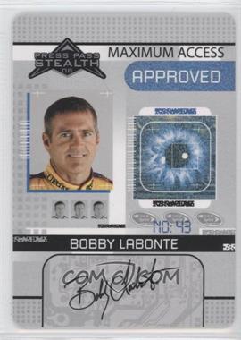 2008 Press Pass Stealth - Maximum Access #MA 16 - Bobby Labonte