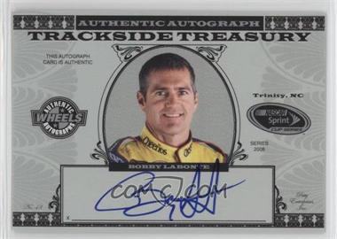 2008 Wheels High Gear - Trackside Treasury Autographs #BL - Bobby Labonte