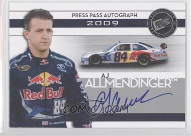 2009 Press Pass - Autographs - Silver #_AJAL - A.J. Allmendinger