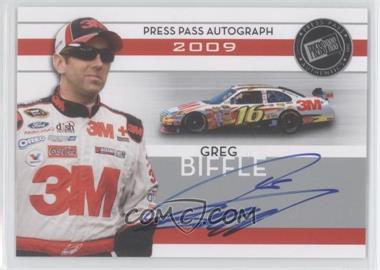 2009 Press Pass - Autographs - Silver #_GRBI - Greg Biffle