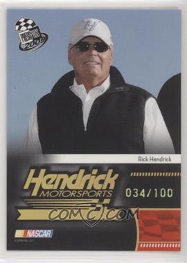 2009 Press Pass - [Base] - Holo #192 - Hendrick Motorsports - Rick Hendrick /100