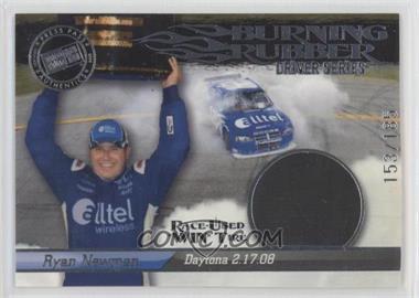 2009 Press Pass - Burning Rubber Race-Used Tire - Silver Driver Series #BRD1 - Ryan Newman /185