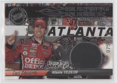2009 Press Pass - Burning Rubber Race-Used Tire - Silver Driver Series #BRD33 - Carl Edwards /320