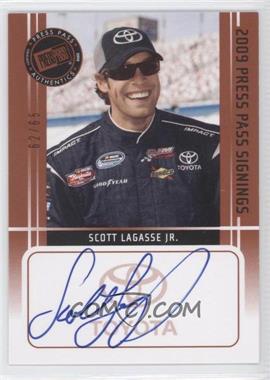 2009 Press Pass - Press Pass Signings - Bronze #_SCLA - Scott Lagasse Jr. /65