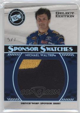 2009 Press Pass - Sponsor Swatches - Select Edition #SS-MW - Michael Waltrip /7