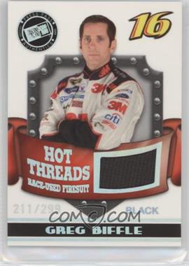2009 Press Pass Premium - Hot Threads Race-Used Firesuit #HT-GB - Greg Biffle (Black) /299