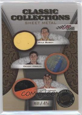 2009 Press Pass Showcase - Classic Collections - Sheet Metal #CCS-5 - Kyle Busch, Denny Hamlin, Joey Logano /45