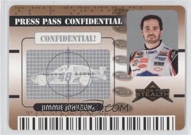 2009 Press Pass Stealth - Confidential - Classified Bronze #PC 11 - Jimmie Johnson