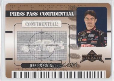 2009 Press Pass Stealth - Confidential - Classified Bronze #PC 16 - Jeff Gordon