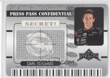 2009 Press Pass Stealth - Confidential - Secret Silver #PC 4 - Carl Edwards
