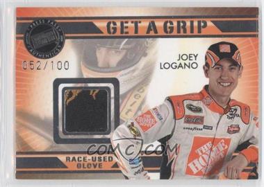 2009 Press Pass VIP - Get a Grip Gloves #GG-JL - Joey Logano /100