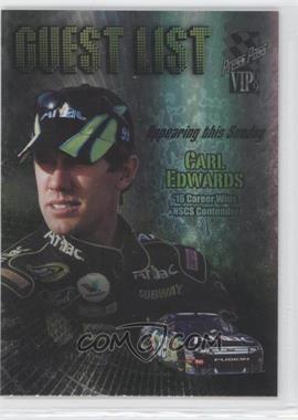 2009 Press Pass VIP - Guest List #GL 14 - Carl Edwards