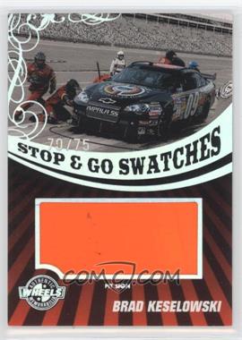 2009 Wheels Main Event - Stop & Go Swatches - Holo Pit Sign #SGS-BK - Brad Keselowski /75