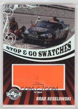 2009 Wheels Main Event - Stop & Go Swatches - Holo Pit Sign #SGS-BK - Brad Keselowski /75