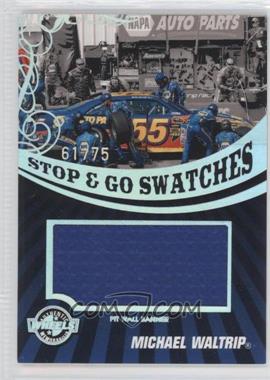 2009 Wheels Main Event - Stop & Go Swatches - Holo Pit Wall Banner #SGB-MW - Michael Waltrip /75