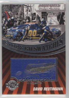 2009 Wheels Main Event - Stop & Go Swatches - Pit Wall Banner #SGB-DR - David Reutimann /125
