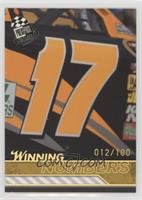 Winning Numbers - Matt Kenseth #/100