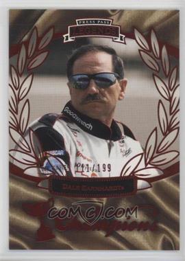 2010 Press Pass Legends - [Base] - Red #77 - Champions - Dale Earnhardt /199