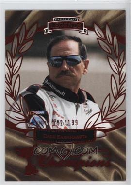 2010 Press Pass Legends - [Base] - Red #77 - Champions - Dale Earnhardt /199