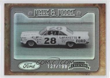 2010 Press Pass Legends - Make & Model - Silver Holo #M&M3 - Ford Galaxie 500 /199