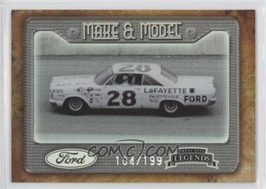 2010 Press Pass Legends - Make & Model - Silver Holo #M&M3 - Ford Galaxie 500 /199