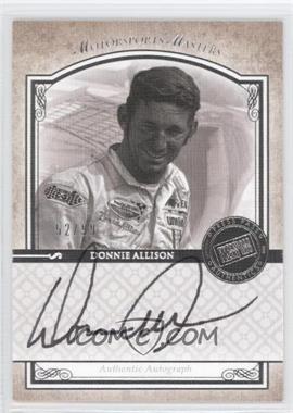 2010 Press Pass Legends - Motorsports Masters Autographs - Silver #_DOAL - Donnie Allison /99