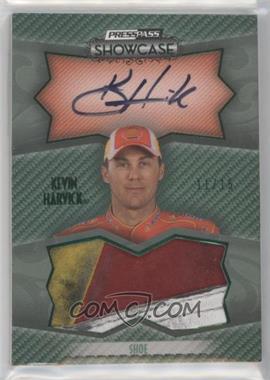 2010 Press Pass Showcase - Prized Pieces Ink Memorabilia - Emerald #PPI-KH - Kevin Harvick /15