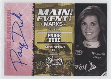 2010 Wheels Main Event - Marks - Red #_NoN - Paige Duke /25