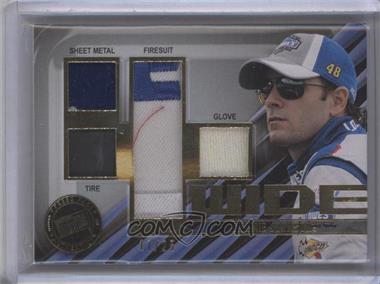 2011 Press Pass - 4 Wide Memorabilia #FW-JJ - Jimmie Johnson /25