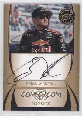 2011 Press Pass - Autographs - Gold #_BRVI - Brian Vickers /25