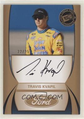 2011 Press Pass - Autographs - Gold #_TRKV - Travis Kvapil /25