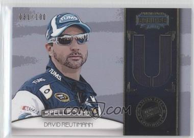 2011 Press Pass Eclipse - Spellbound Swatches #SB-DR 3 - David Reutimann (U) /100