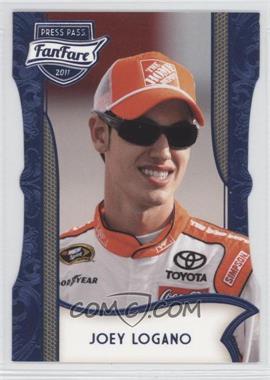 2011 Press Pass Fanfare - [Base] - Blue Die-Cut #24 - Joey Logano