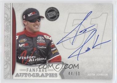 2011 Press Pass Fanfare - Fanfare Autographs - Silver #FA-JJ2 - Justin Johnson /50