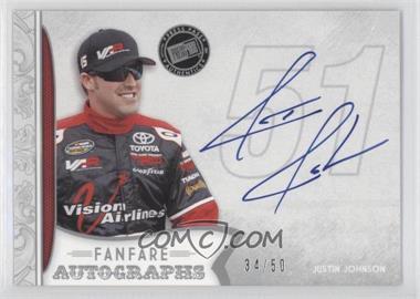 2011 Press Pass Fanfare - Fanfare Autographs - Silver #FA-JJ2 - Justin Johnson /50