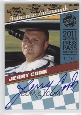 2011 Press Pass Legends - Autographs - Platinum #LGA-JC - Jerry Cook /24