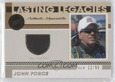 2011 Press Pass Legends - Lasting Legacies Memorabilia - Gold #LL-JF - John Force /50