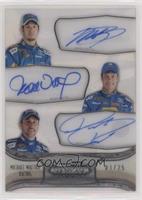 Martin Truex Jr., Michael Waltrip, David Reutimann #/25