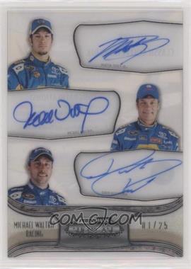 2011 Press Pass Showcase - Classic Collections Teammate Ink - Silver #CCI-MWR - Martin Truex Jr., Michael Waltrip, David Reutimann /25