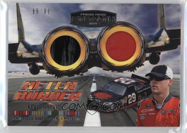 2011 Press Pass Stealth - After Burner Race-Used - Silver #AB-KH - Kevin Harvick /99