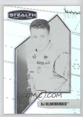 2011 Press Pass Stealth - [Base] - Black & White #37 - A.J. Allmendinger /25