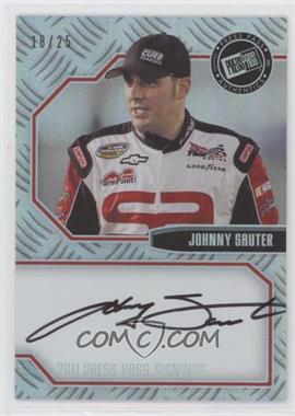 2011 Press Pass Stealth - Press Pass Signings - Blue #PPS-JS - Johnny Sauter /25