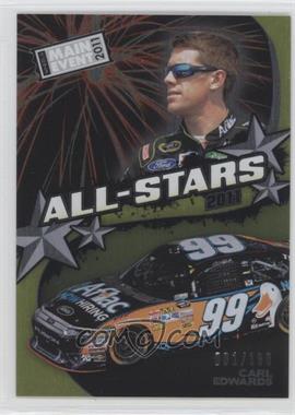 2011 Wheels Main Event - All-Stars - Brushed Foil #A1 - Carl Edwards /199