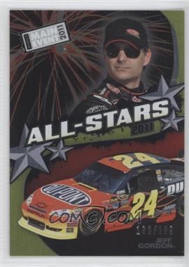 2011 Wheels Main Event - All-Stars - Brushed Foil #A15 - Jeff Gordon /199