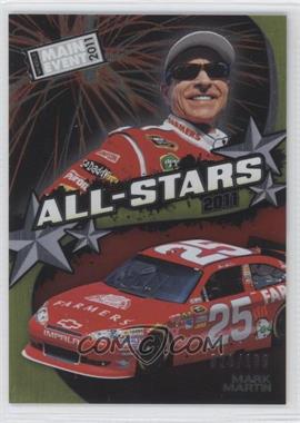 2011 Wheels Main Event - All-Stars - Brushed Foil #A19 - Mark Martin /199