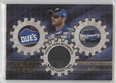 2012 Press Pass - Triple Gear #TG-JJ - Jimmie Johnson /25