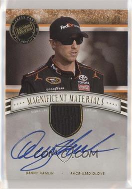 2012 Press Pass Fanfare - Magnificent Materials Signature Edition - Gold #MMSE-DH - Denny Hamlin /99