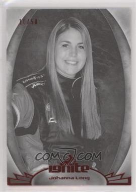 2012 Press Pass Ignite - [Base] - Color Proof Black #43 - Johanna Long /50