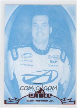 2012 Press Pass Ignite - [Base] - Color Proof Cyan #40 - Sam Hornish Jr.