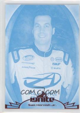 2012 Press Pass Ignite - [Base] - Color Proof Cyan #40 - Sam Hornish Jr.